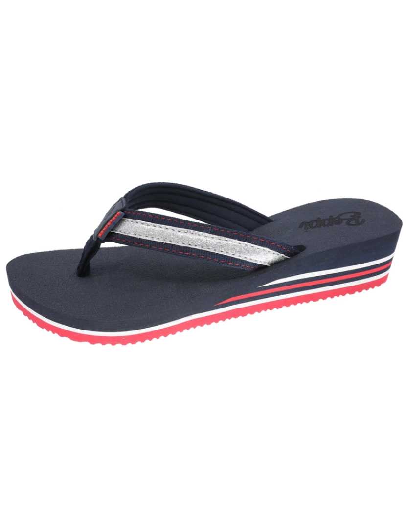 imagem de Chinelo Com Cunha Azul Marinho Beppi 21907302