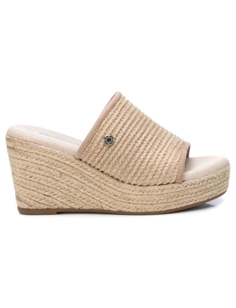 Refresh - Sandália Casual Com Cunha Taupe Refresh 79785T