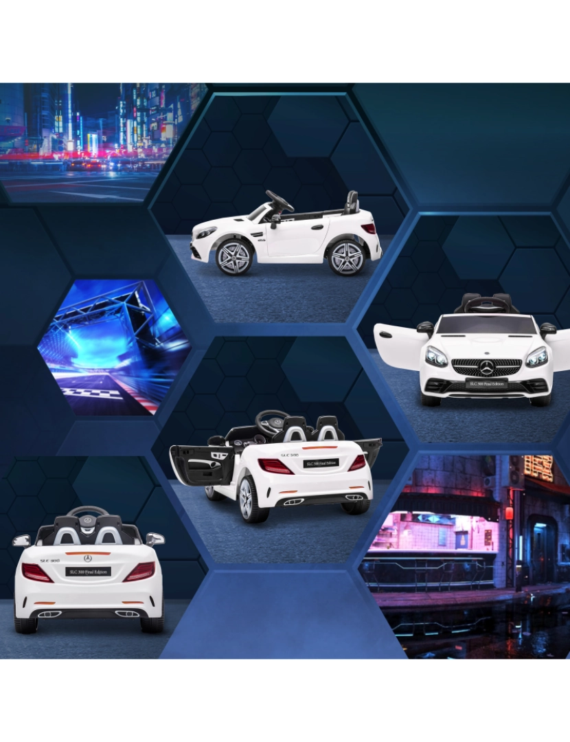 imagem de Carro Elétrico 107x62,5x44cm cor branco 370-222V90WT7
