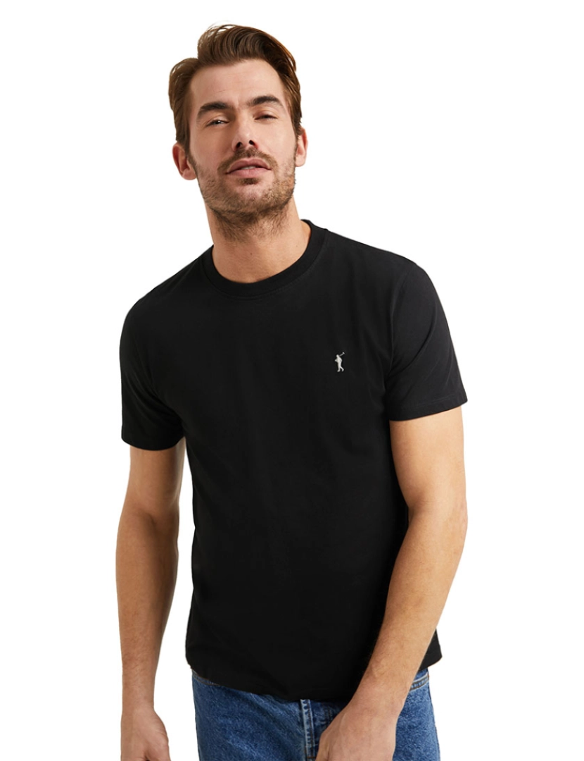 Polo Club - T-Shirt Homem Preto