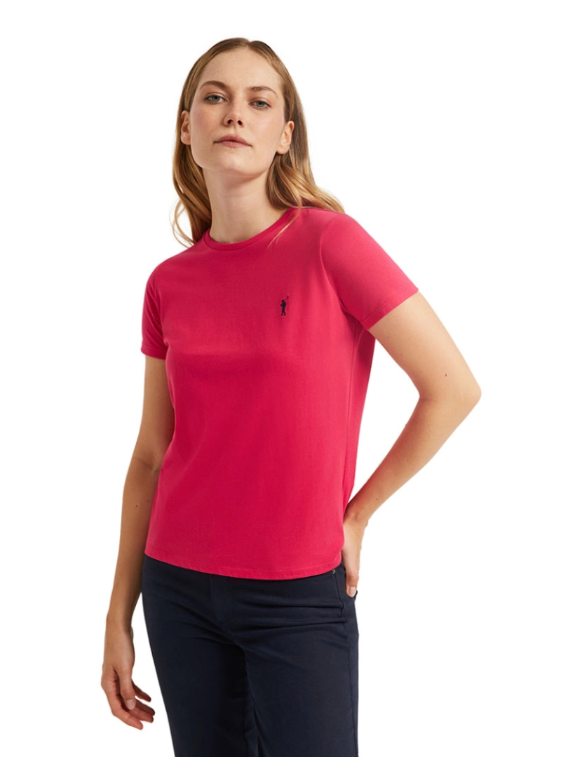 Polo Club - T-Shirt Senhora Fuchsia