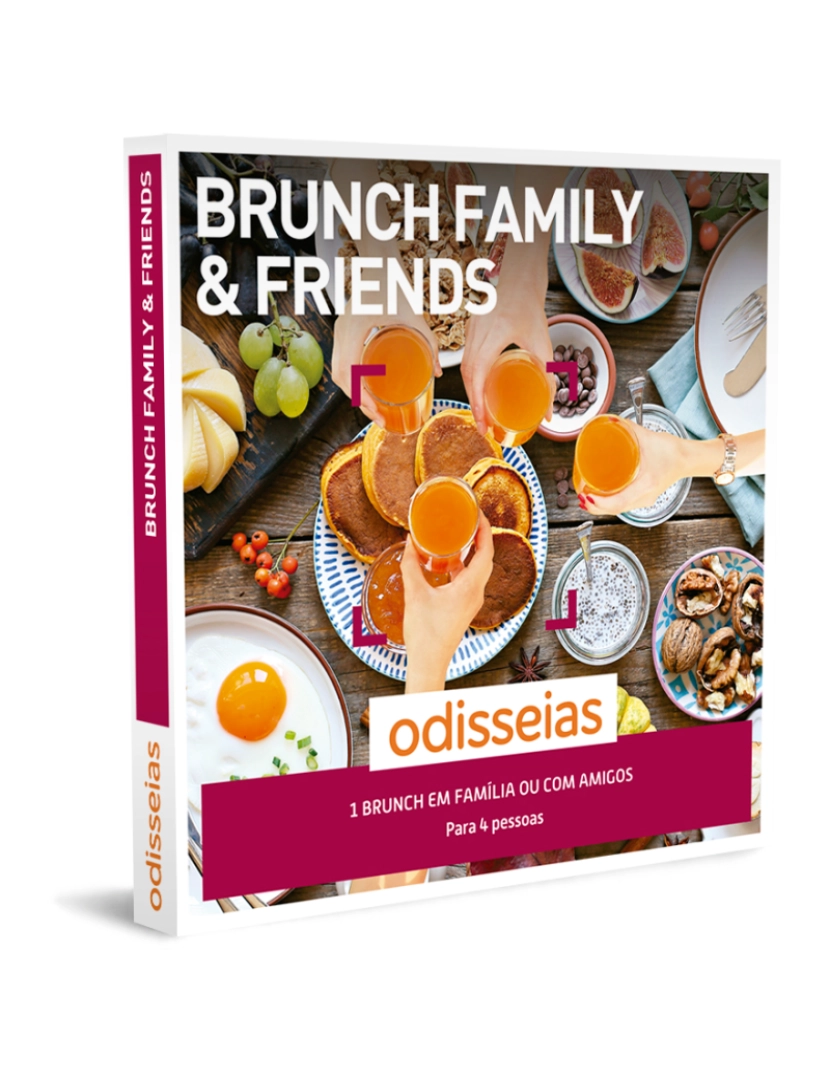 Odisseias - Odisseias Pack Presente Brunch para 4 Pessoas Family & Friends Experiência gourmet para até 4 pessoas