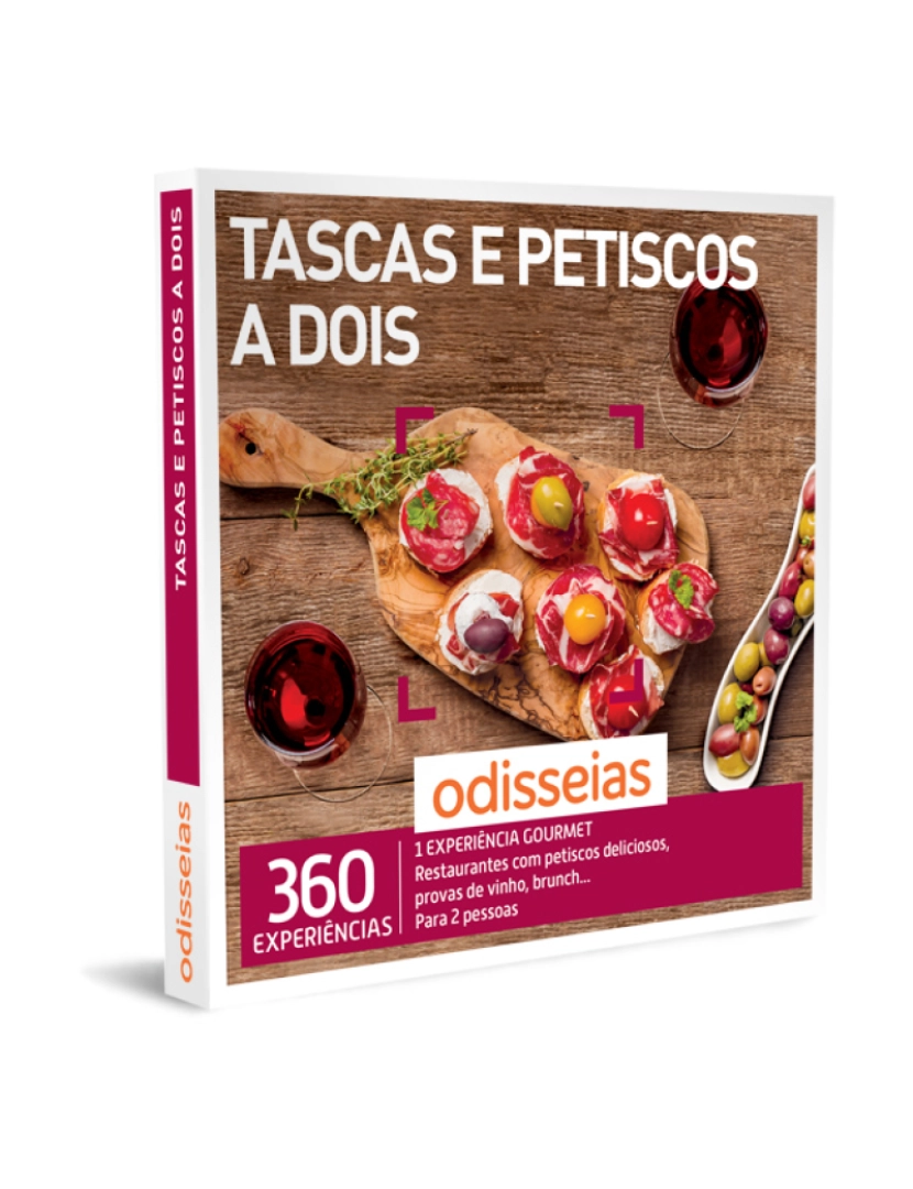 Odisseias - Odisseias Pack Presente Tascas e Petiscos a Dois Experiência gourmet 2 pessoas