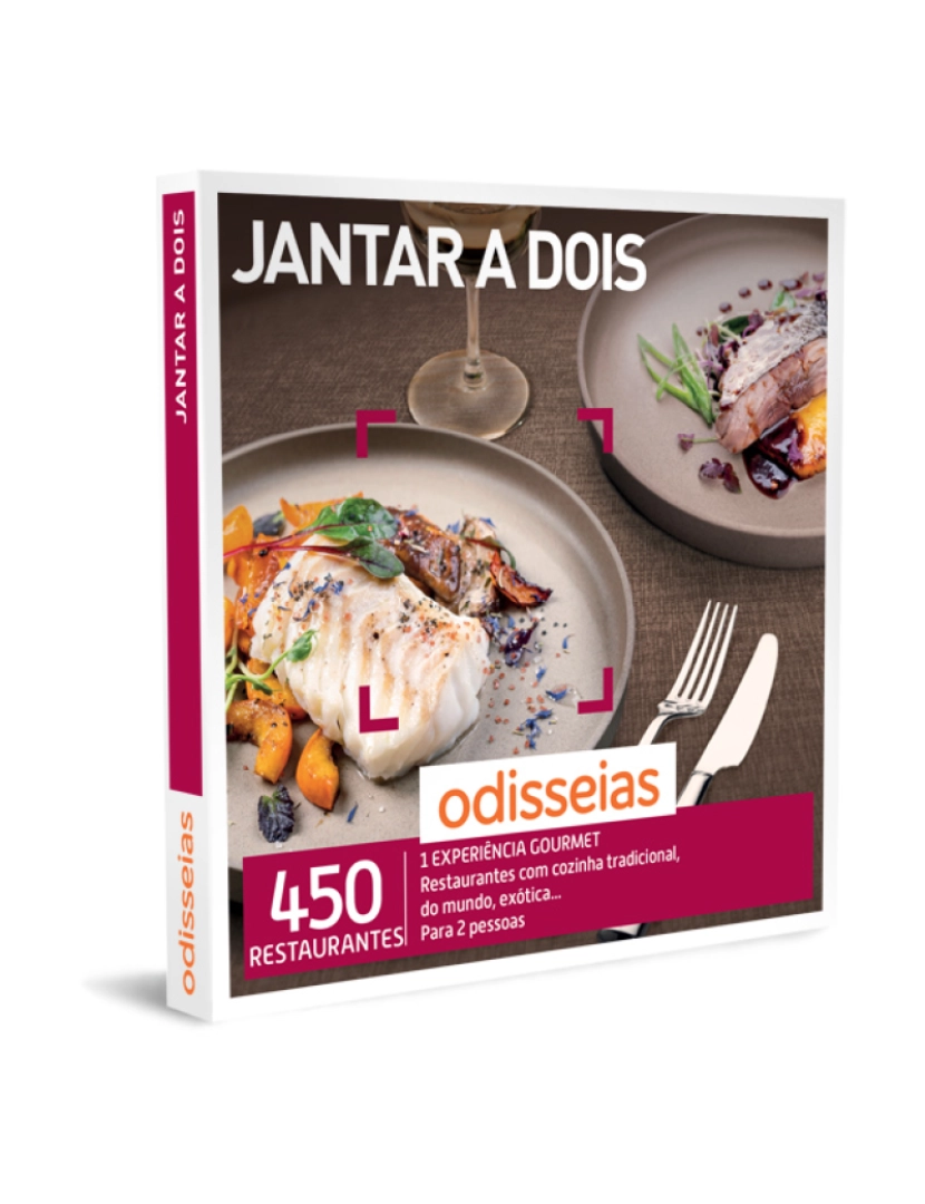 Odisseias - Odisseias Pack Presente Jantar a Dois Experiência gourmet 2 pessoas