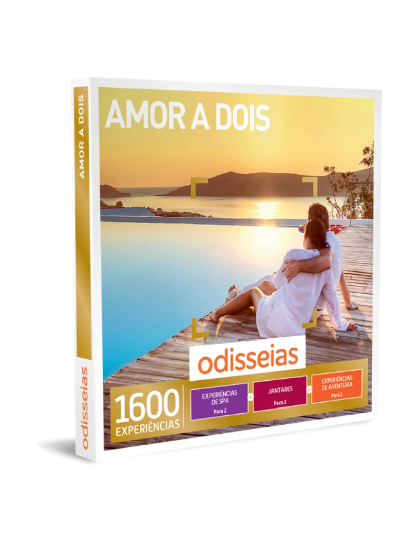 Odisseias - Odisseias Pack Presente Amor a Dois Experiência SPA, gourmet ou aventura 2 pessoas