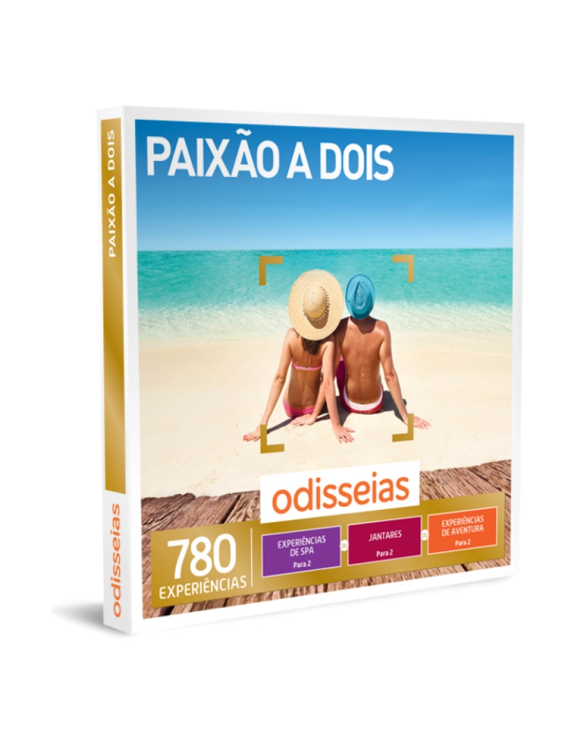 Odisseias - Odisseias Pack Presente Paixão a Dois Experiência SPA, gourmet ou aventura 2 pessoas