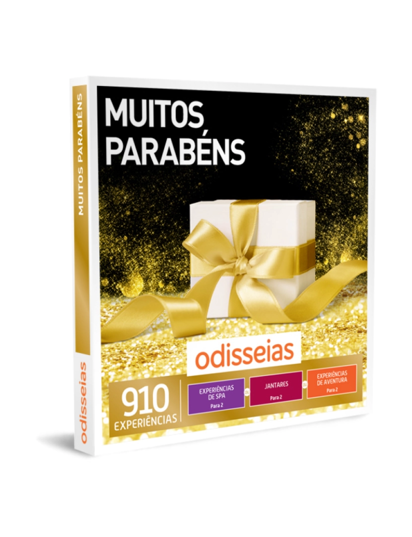 Odisseias - Odisseias Pack Presente Muitos Parabéns Experiência SPA, gourmet ou aventura 2 pessoas