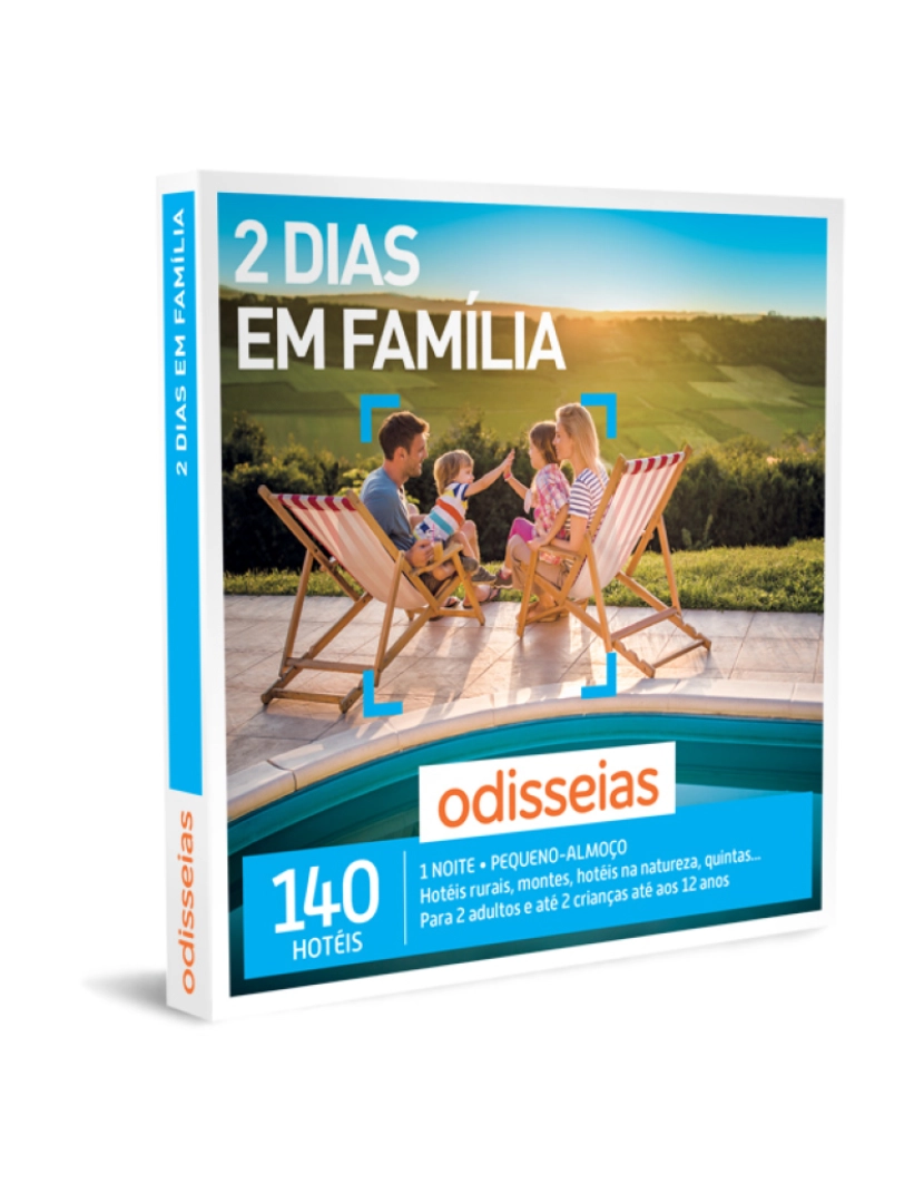 Odisseias - Odisseias Pack Presente 2 Dias em Família Experiência 1 noite Peq.almoço 2 adultos + 1 ou 2 crianças