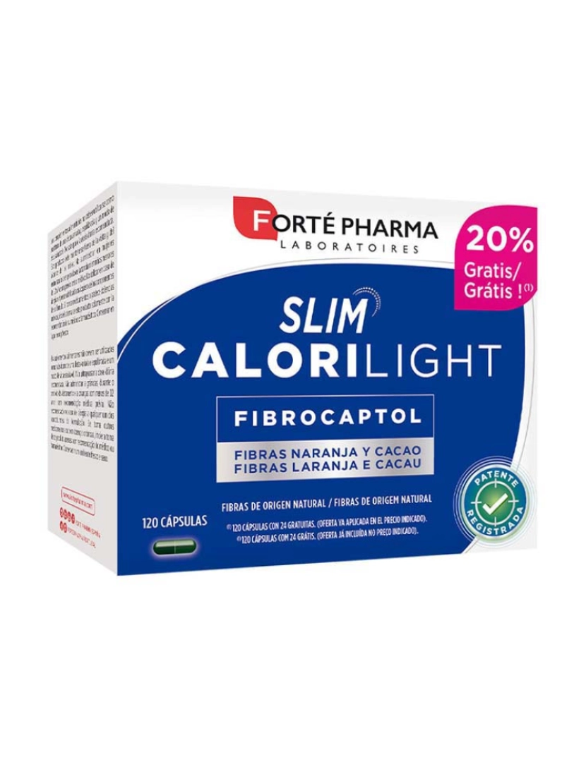 Forté Pharma - Slim Calori Light Fibrocaptol 120 Cápsulas