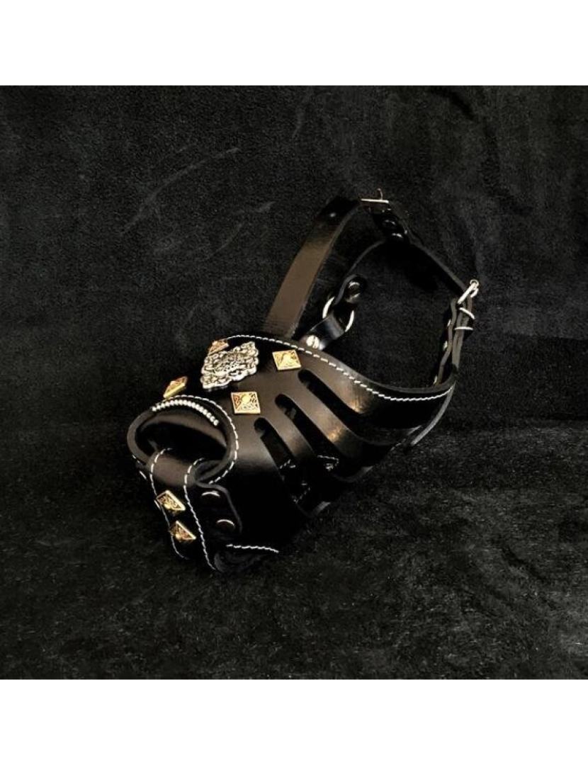 Bestia Custom Dog Gear - O aztec Basket Muzzle Preto