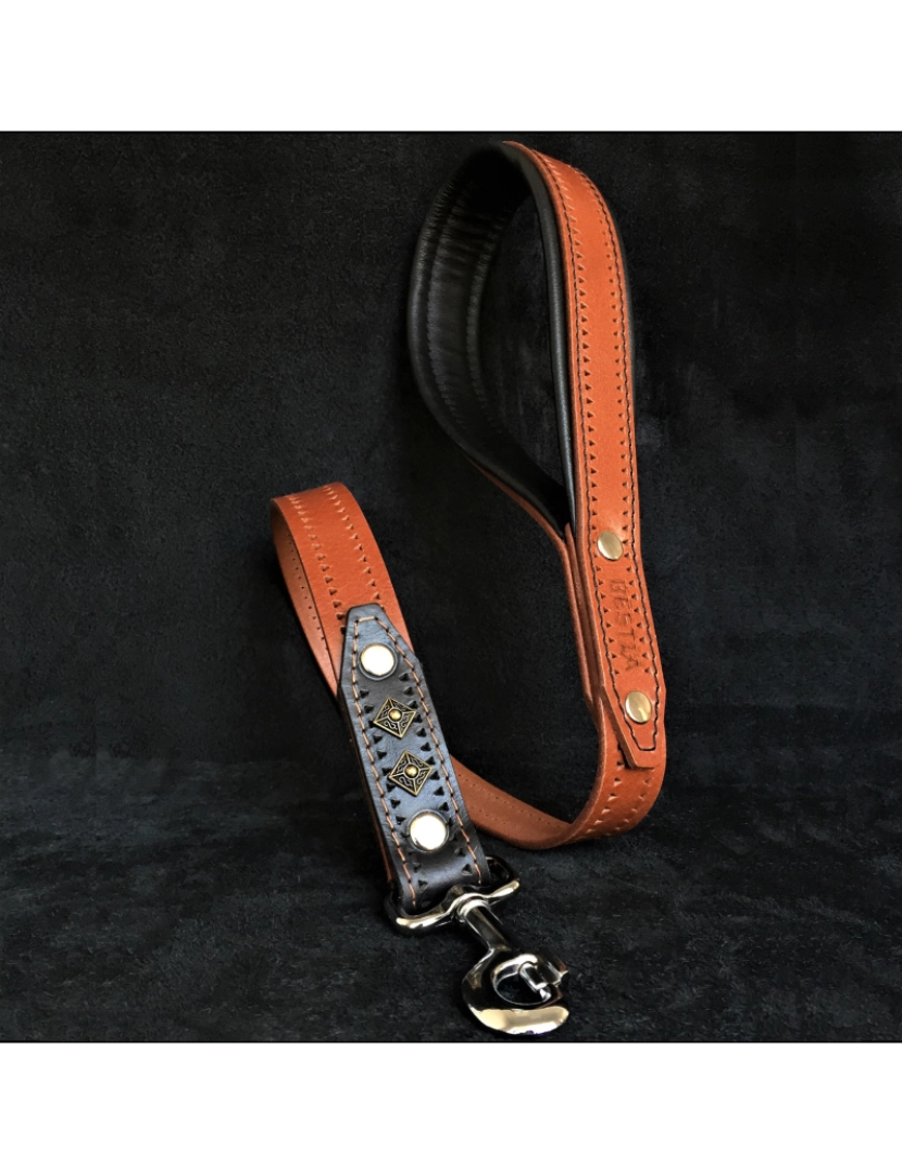 Bestia Custom Dog Gear - O Balteus Brown Leash