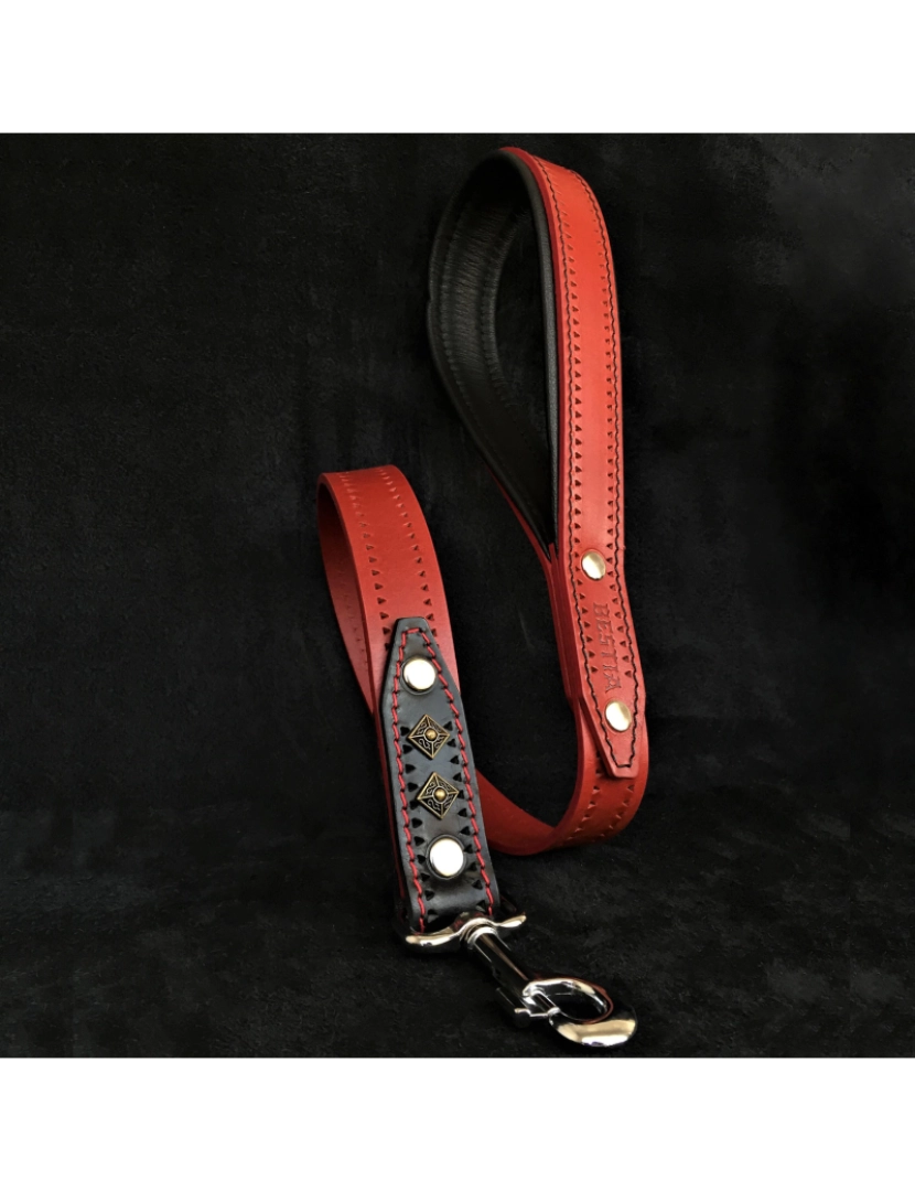 Bestia Custom Dog Gear - O Balteus Red Leash