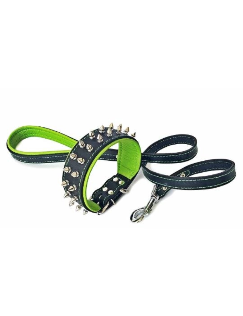 imagem de Leash de couro preto e marrom4