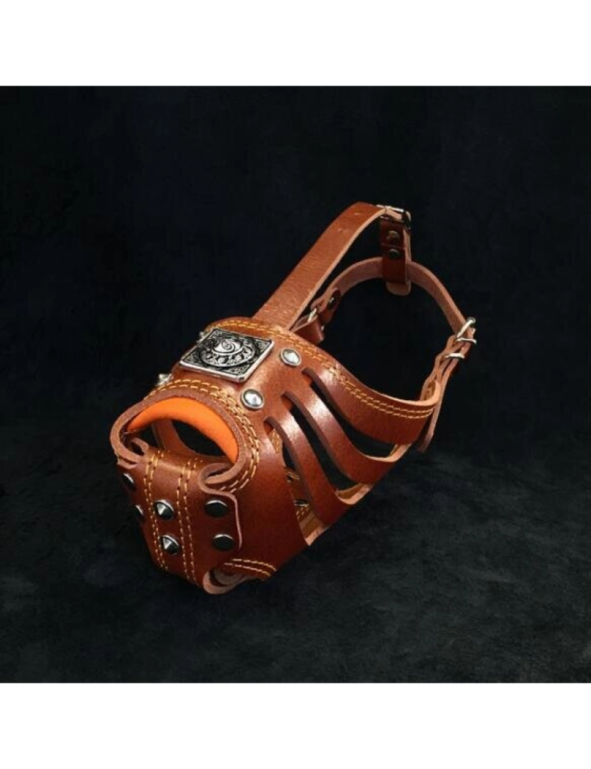 Bestia Custom Dog Gear - O Eros Basket Muzzle Brown