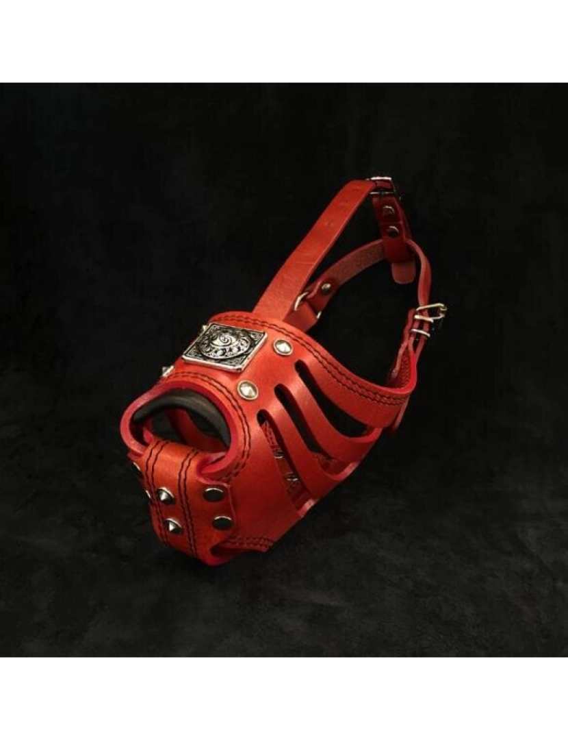 Bestia Custom Dog Gear - O Eros Basket Muzzle Vermelho