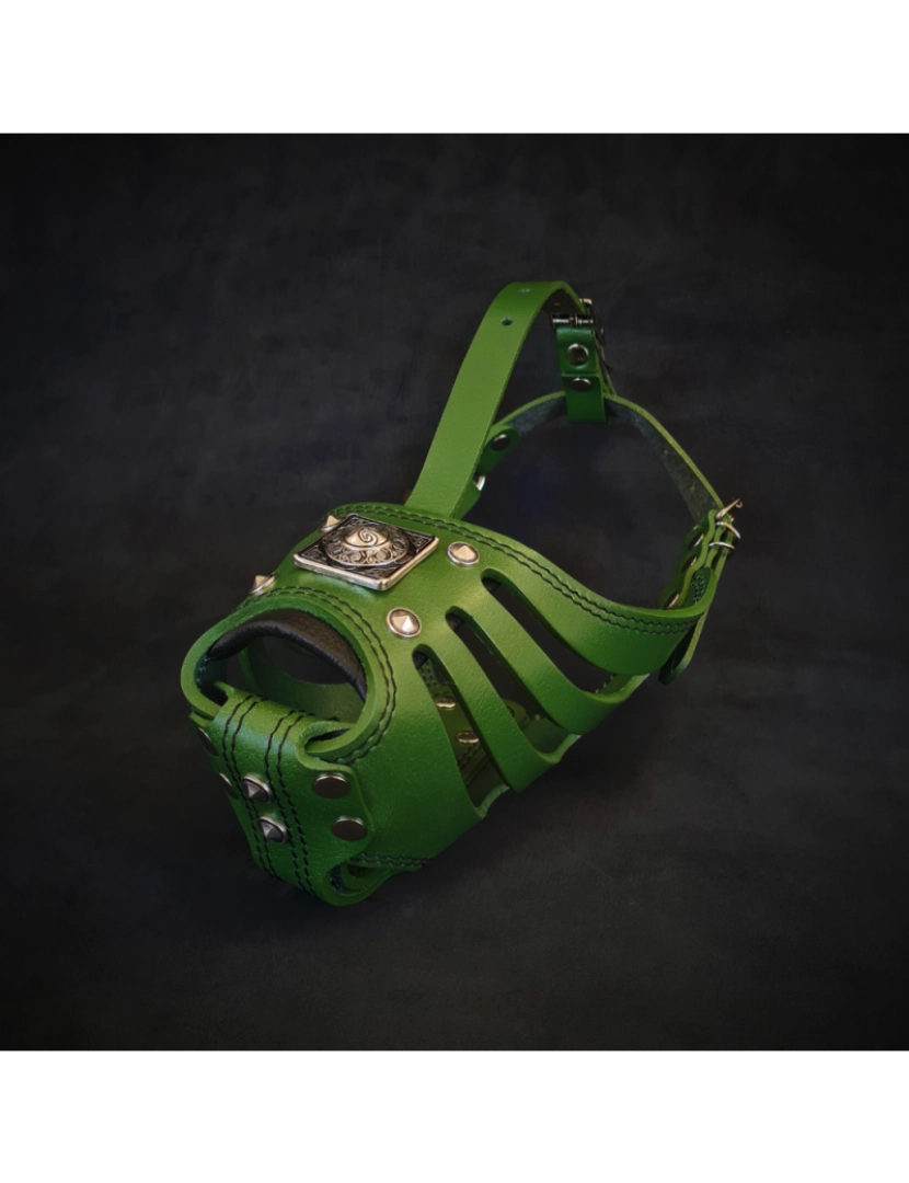 Bestia Custom Dog Gear - Eros Basket Muzzle Verde