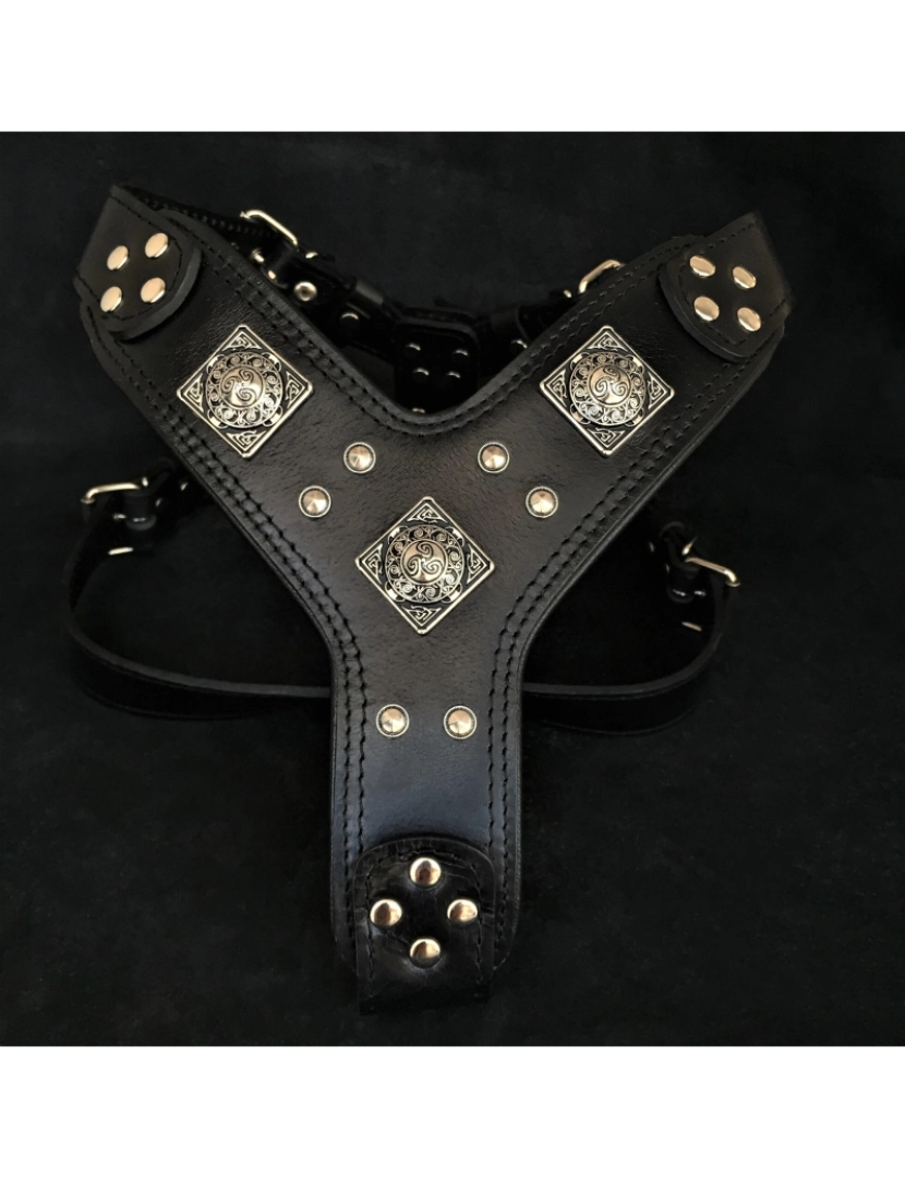 Bestia Custom Dog Gear - O Eros Harness Preto & Preto