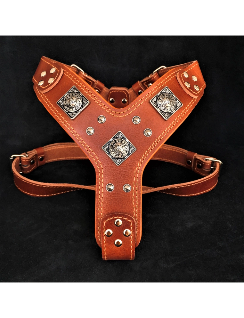 Bestia Custom Dog Gear - O Eros Harness Brown