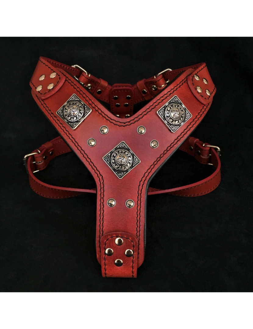 Bestia Custom Dog Gear - O Eros Harness Red