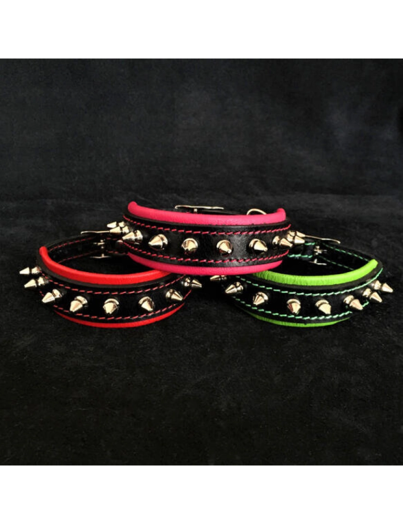 Bestia Custom Dog Gear - The Spiky Collar Black & Black