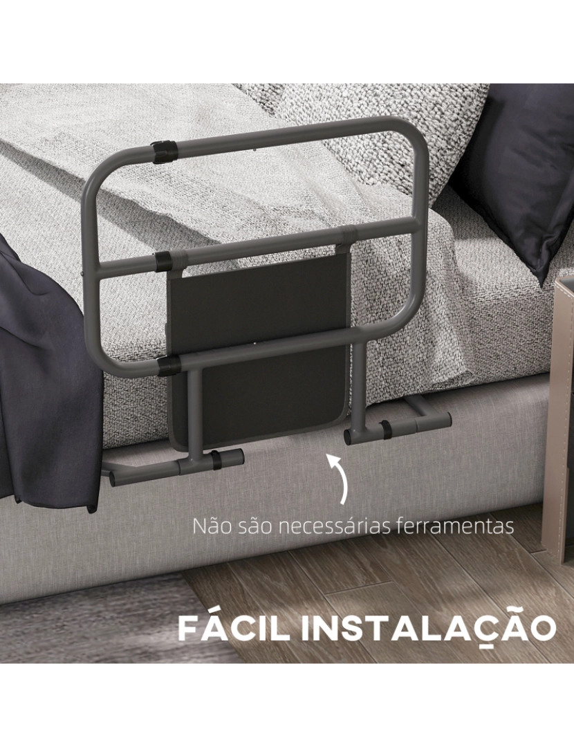 imagem de Grade para Cama 61x66x55cm cor cinzento 713-138V00BK6