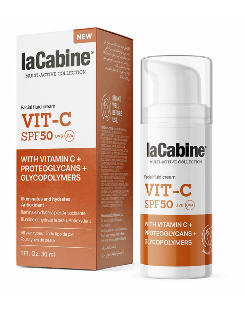 La Cabine - Vit-C Facial Fluid Cream Spf50 30 Ml
