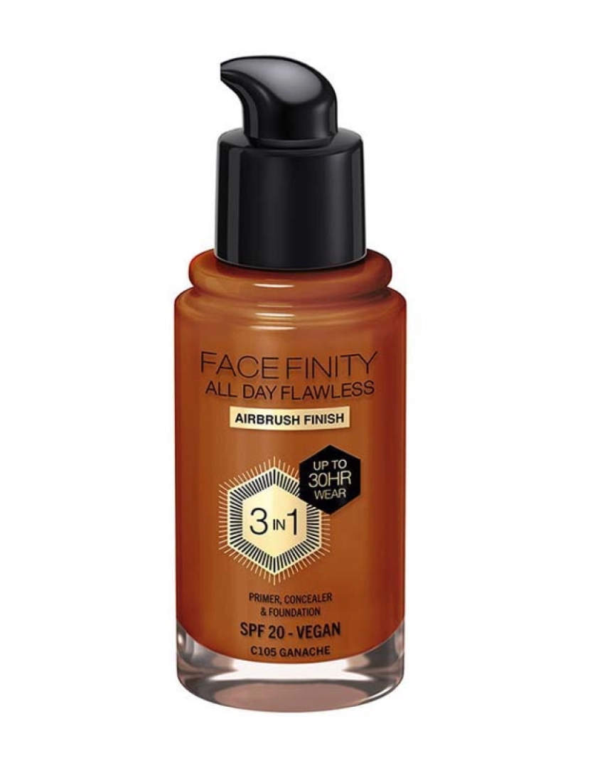 Max Factor - Facefinity All Day Flawless 3 In 1 Foundation #C105-Ganache 30 Ml