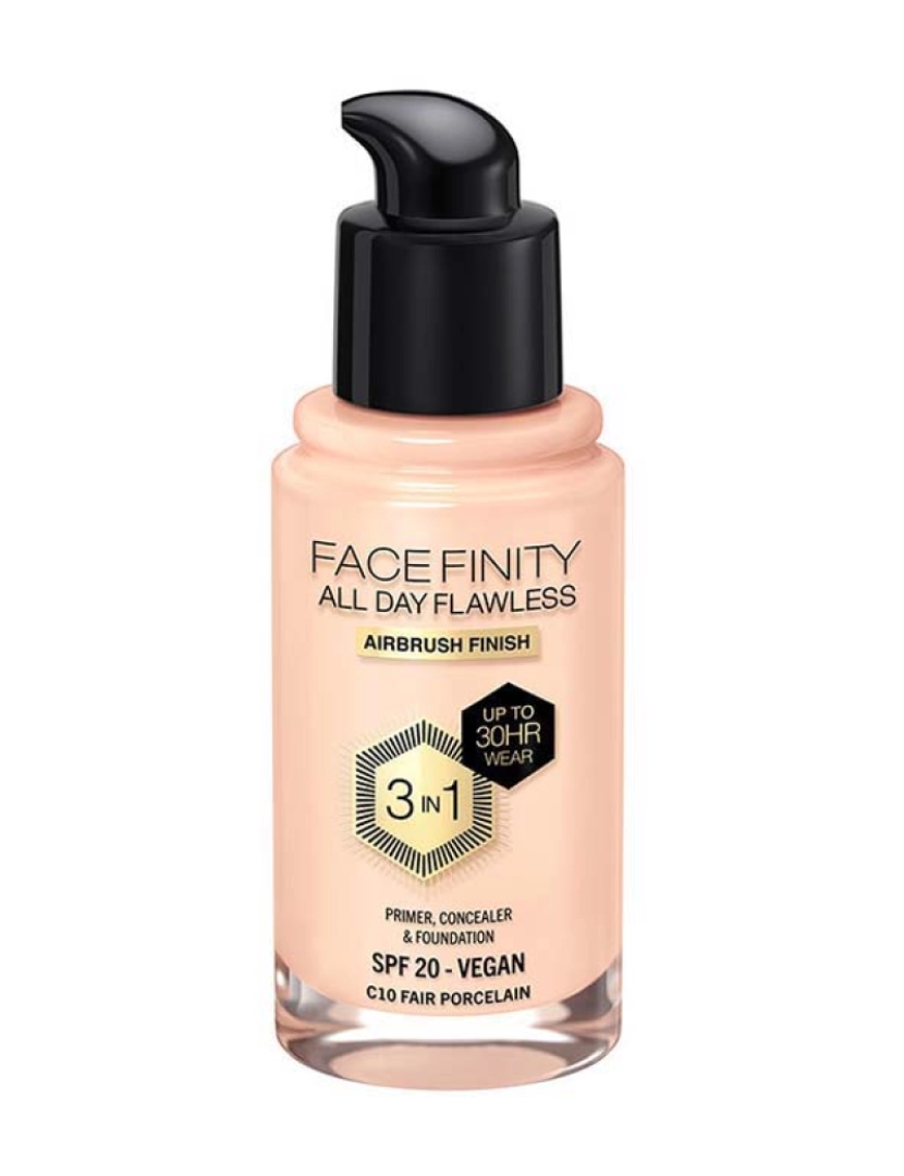 Max Factor - Facefinity All Day Flawless 3 In 1 Foundation #C10-Fair Porcelain 30 Ml