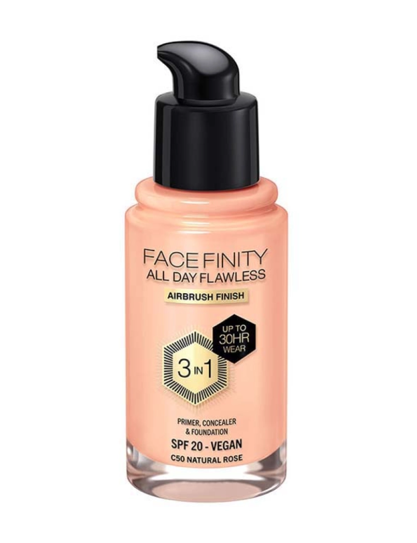 Max Factor - Facefinity All Day Flawless 3 In 1 Foundation #C50-Natural Rose 30 Ml
