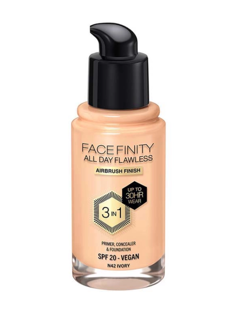 Max Factor - Facefinity All Day Flawless 3 In 1 Foundation #N42-Ivory 30 Ml