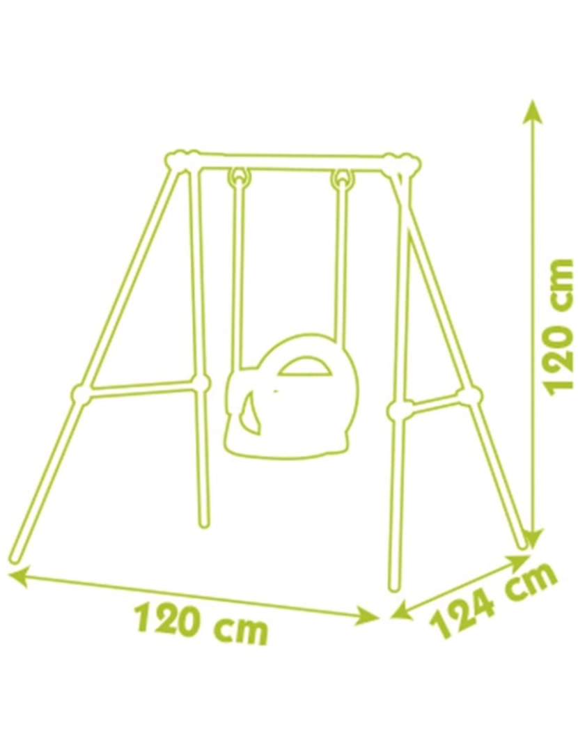 imagem de Smoby - Baloiço de bebé em metal  /  Ref. 76003100463