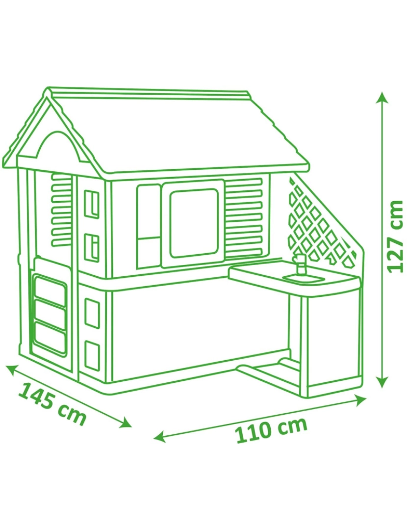 imagem de Smoby - Casa natureza com cozinha  /  Ref. 76008107134