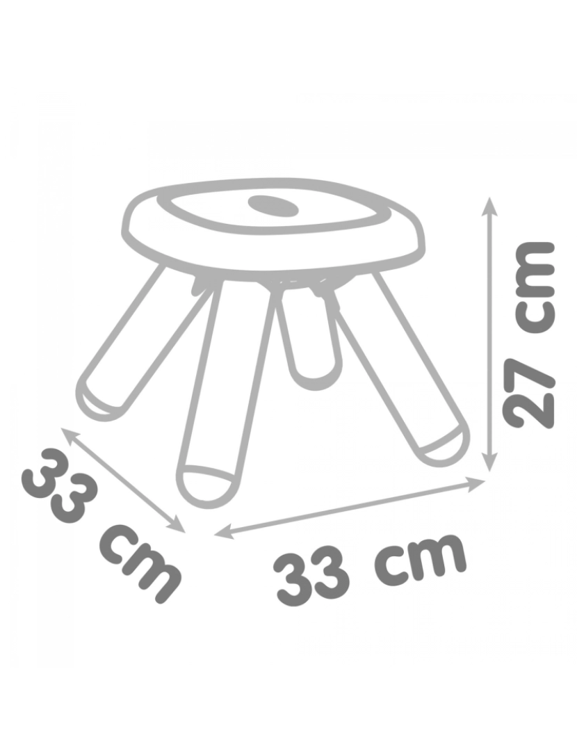 imagem de Smoby - Banco cinza  /  Ref. 76008802073