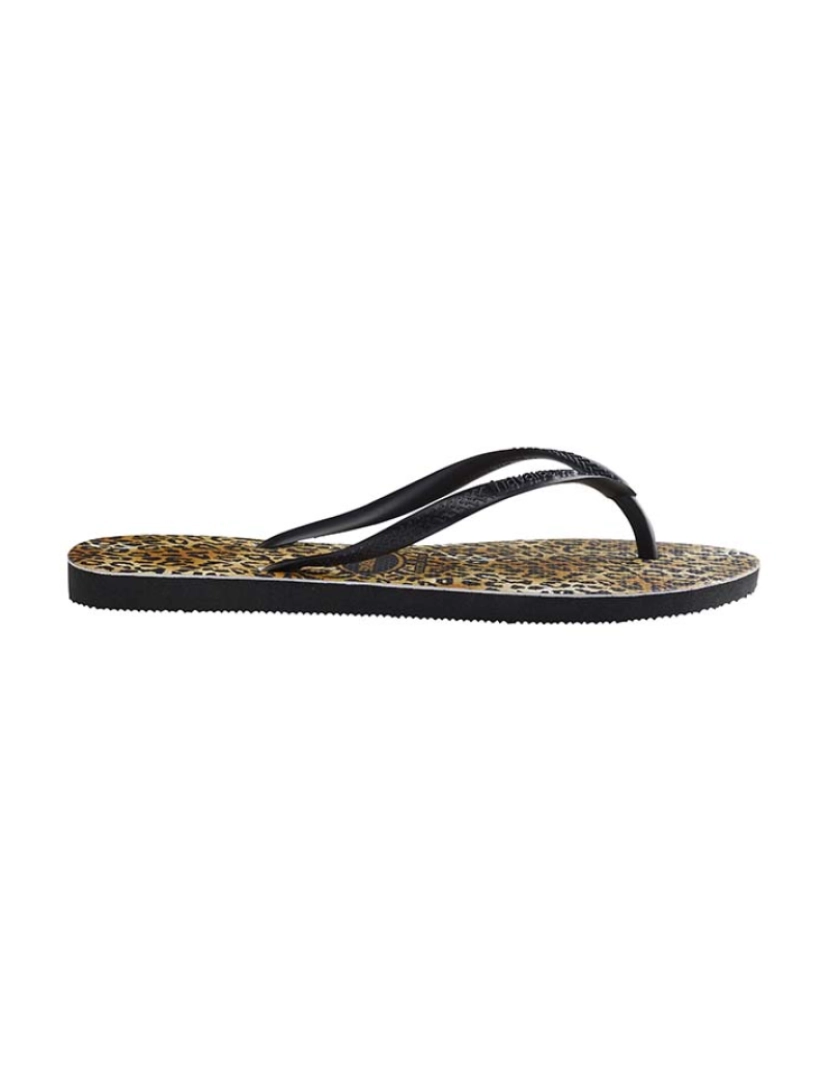 imagem de Havaianas Slim Leopard Senhora  Preto2