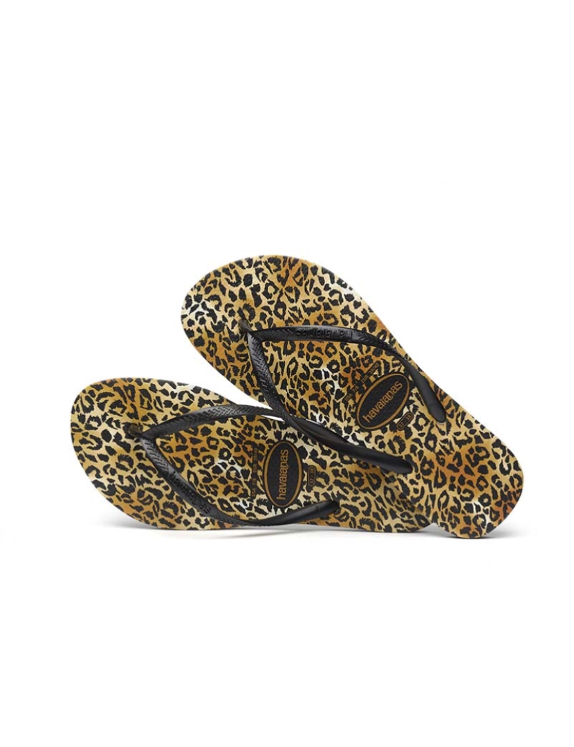 imagem de Havaianas Slim Leopard Senhora  Preto4