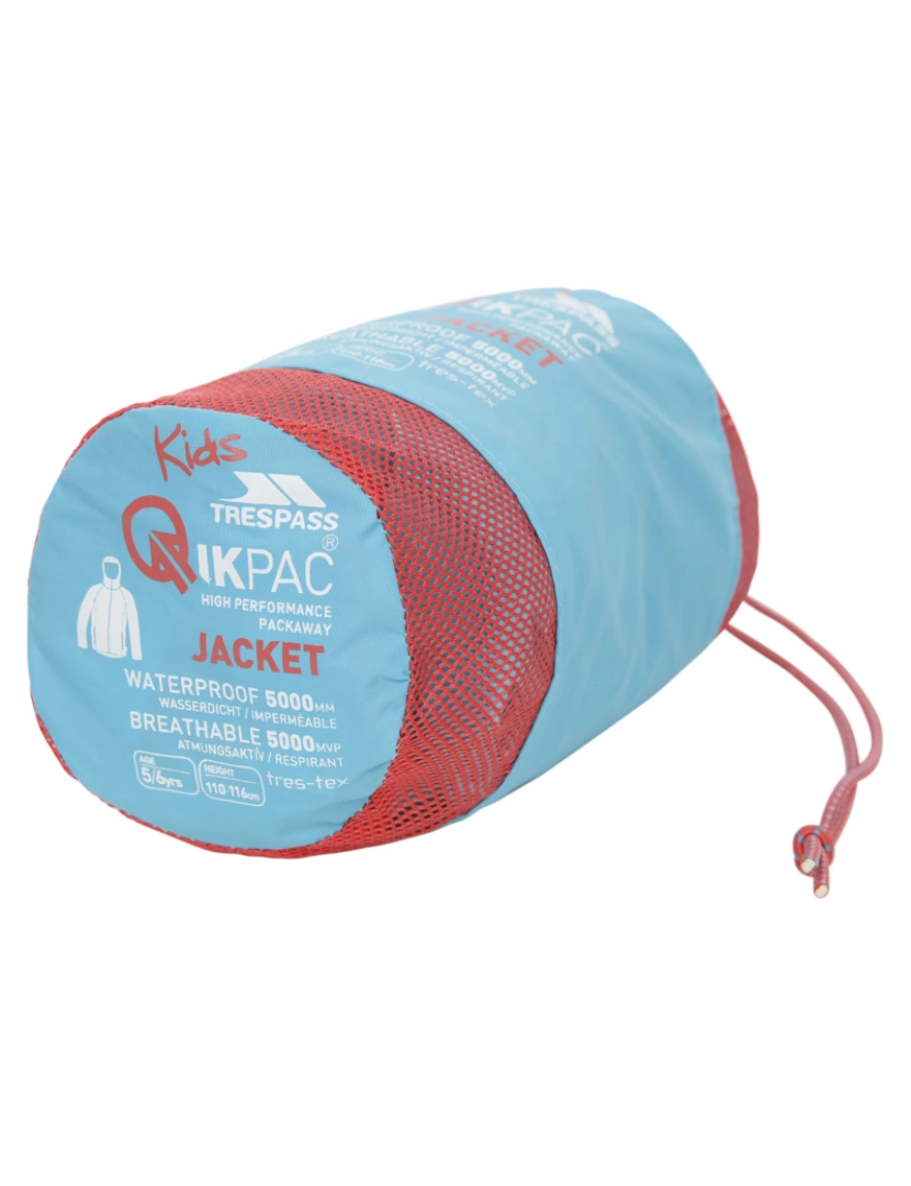 imagem de Trespass Crianças/Kids Qikpac impermeável Packaway Jacket3