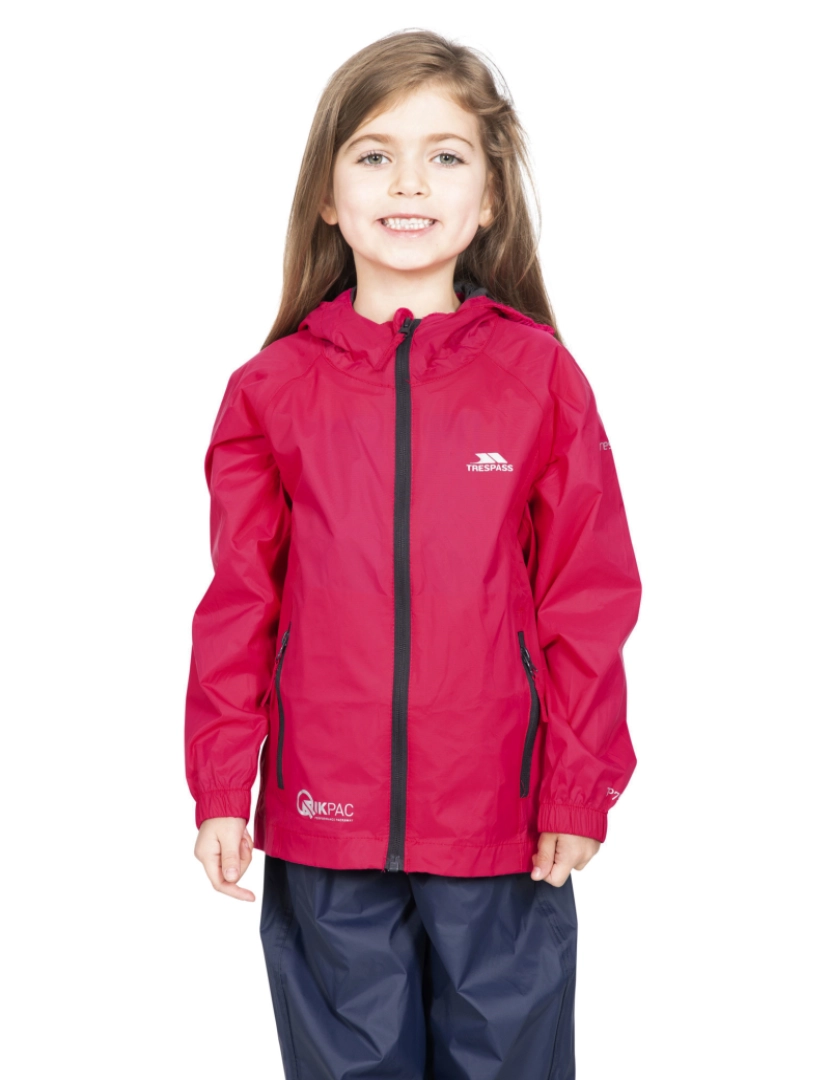 imagem de Trespass Crianças/Kids Qikpac impermeável Packaway Jacket3