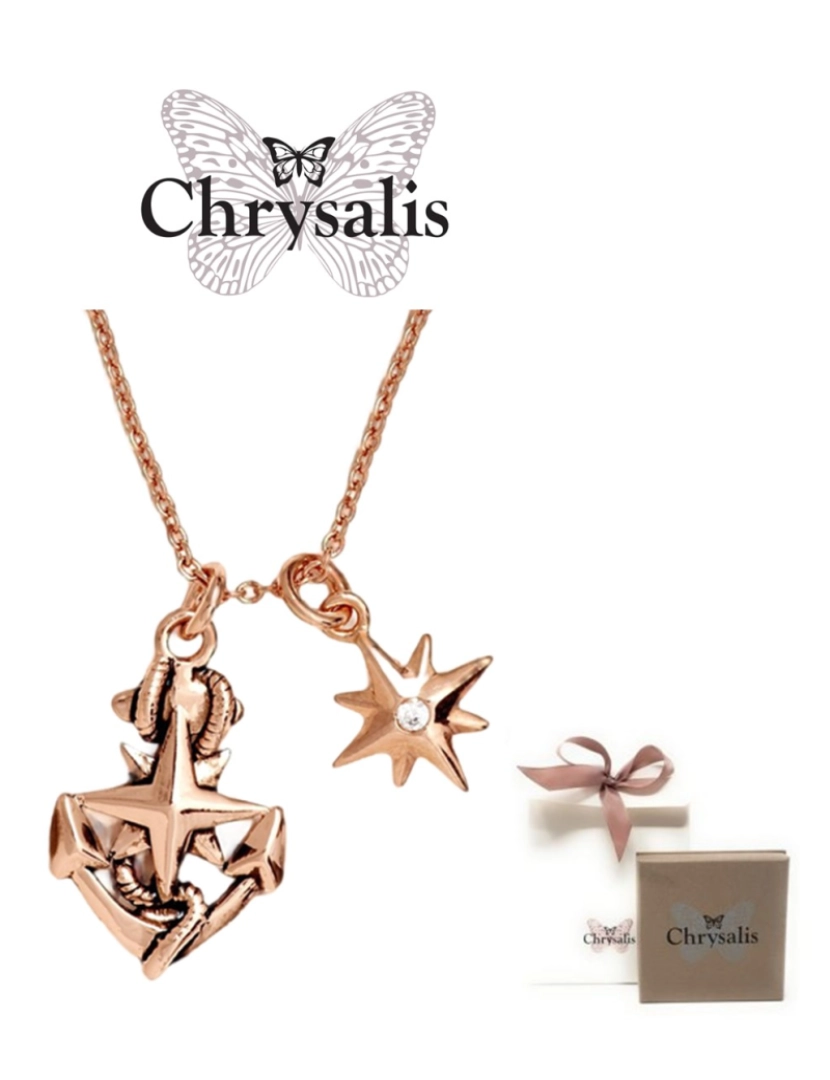 Chrysalis - Colar Chrysalis  North Star - Rose Gold- Com Caixa ou Saco Oferta