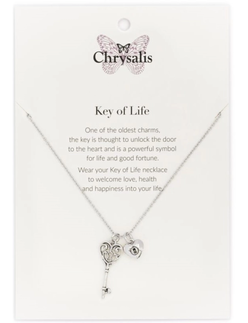 imagem de Colar Chrysalis  Key of Life - Prateado - Com Caixa ou Saco Oferta3