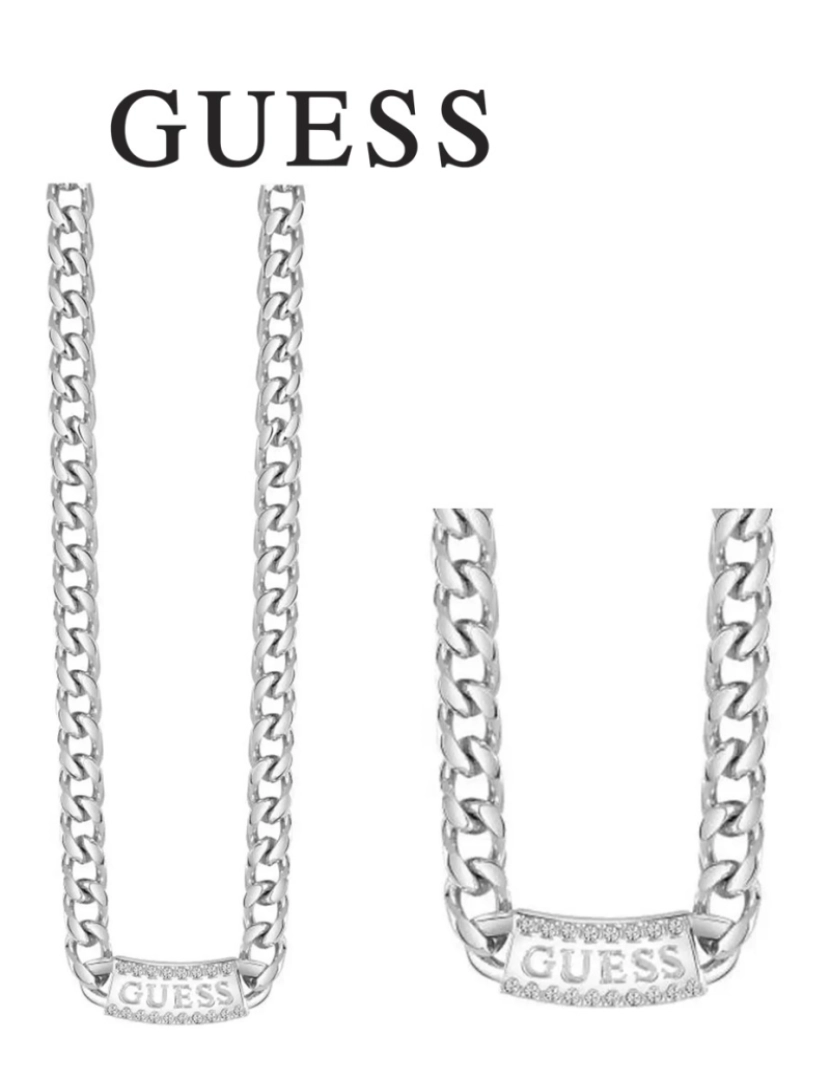 Guess - Colar Guess  Prateado UBN82030