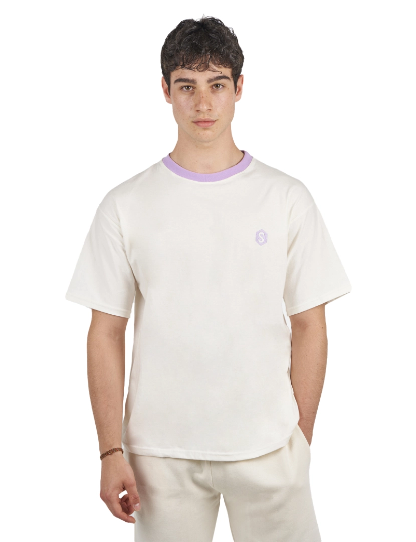 Superb - T-Shirt Oversized BeHappy Homem Beige-mauve