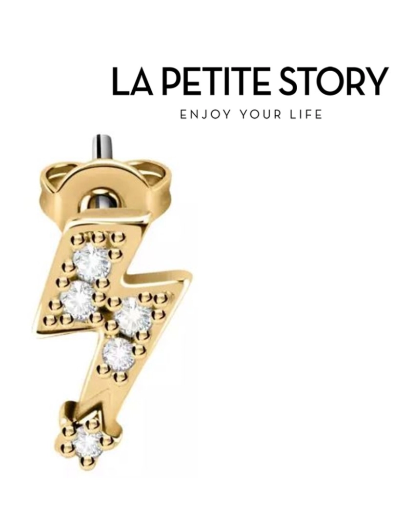 La Petite Story - La Petit Story  Brinco Individual - LPS02ARQ01 - Com Caixa e Saco Oferta