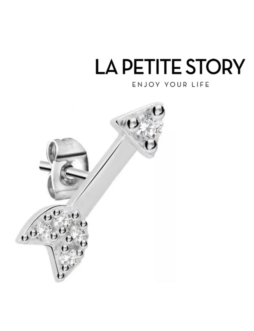 La Petite Story - La Petit Story  Brinco Individual - LPS02ARQ02 - Com Caixa e Saco Oferta