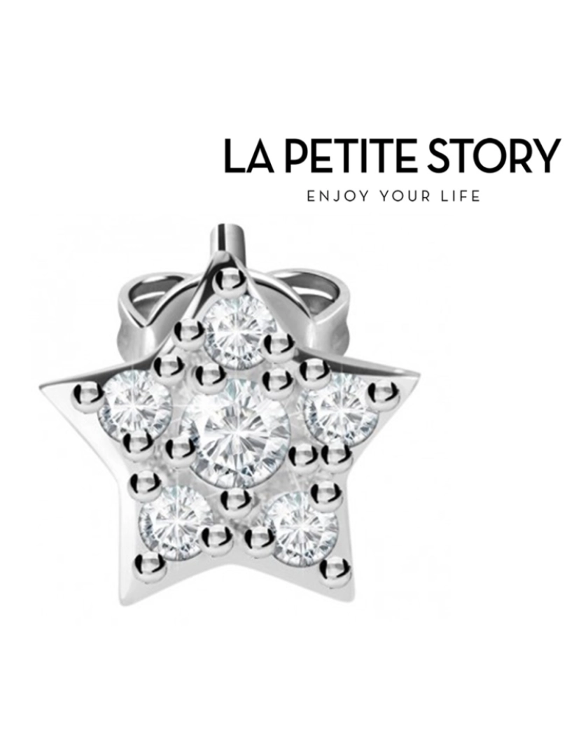 La Petite Story - La Petit Story  Brinco Individual - LPS02ARQ03 - Com Caixa e Saco Oferta