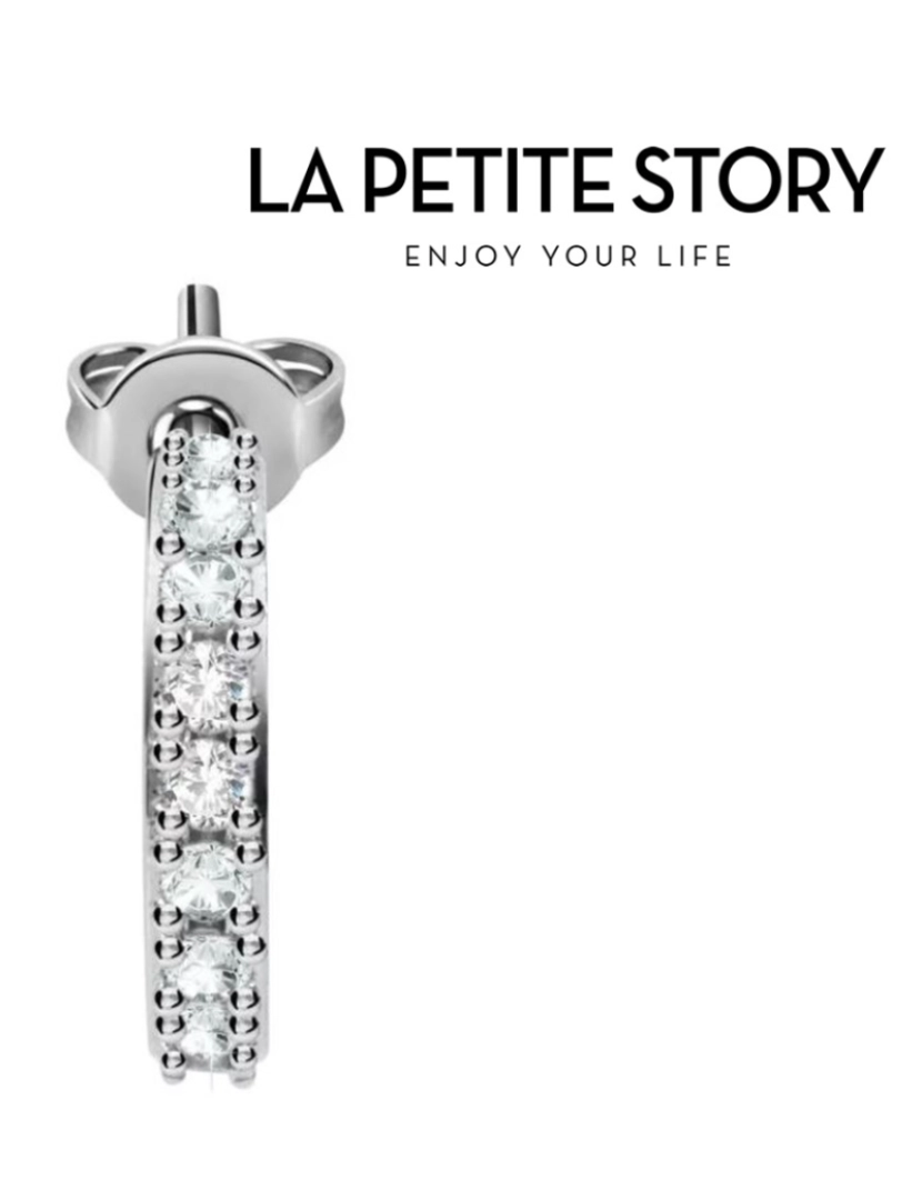 La Petite Story - La Petit Story  Brinco Individual - LPS02ARQ24 - Com Caixa e Saco Oferta