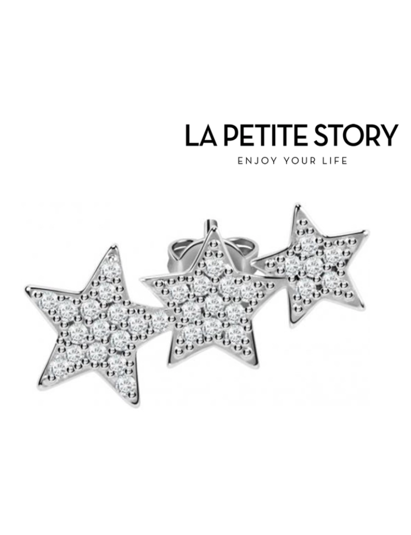 La Petite Story - La Petit Story  Brinco Individual - LPS02ARQ28 - Com Caixa e Saco Oferta