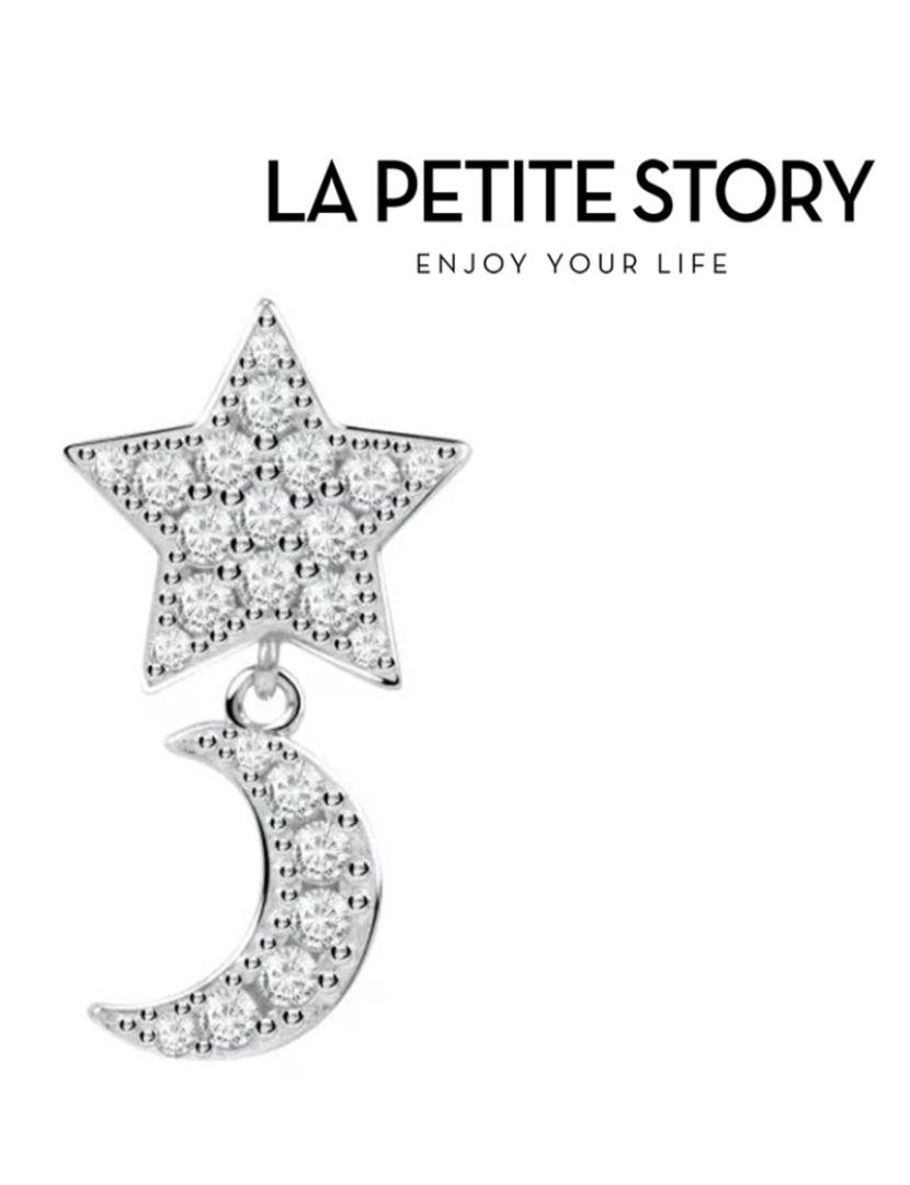 La Petite Story - La Petit Story  Brinco Individual - LPS02ARQ30 - Com Caixa e Saco Oferta