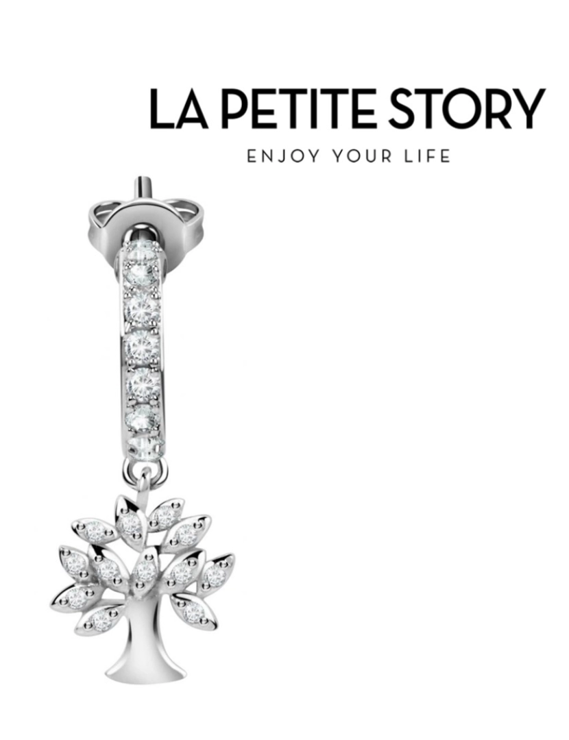 La Petite Story - La Petit Story  Brinco Individual - PS02ARQ44 - Com Caixa e Saco Oferta
