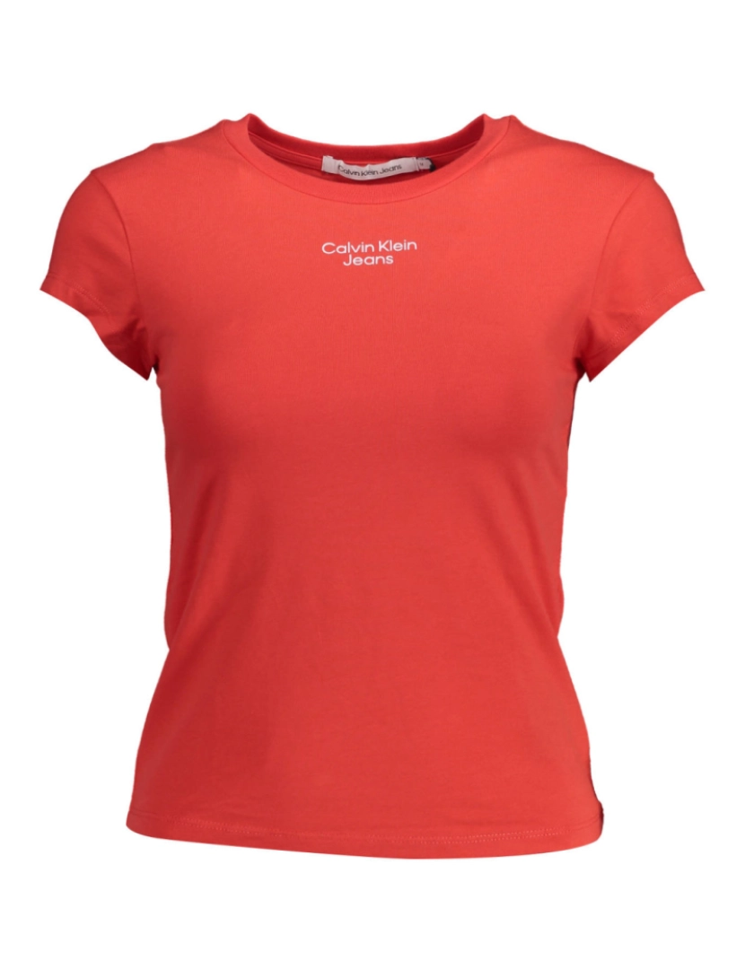 imagem de Calvin Klein  T-Shirt Women Vermelha com Logo2