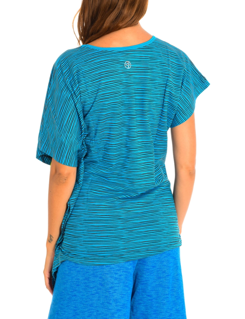 imagem de T-Shirt Senhora Azul-Riscas3